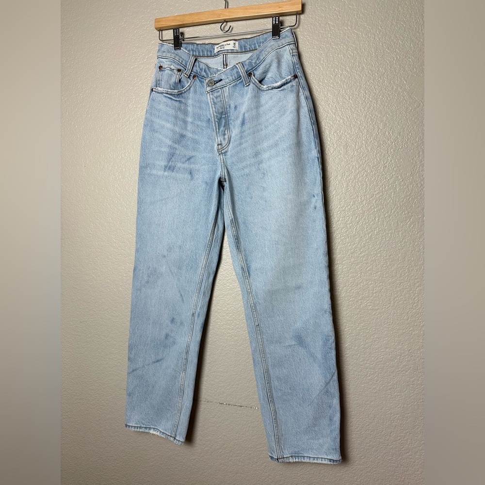 Abercrombie & Fitch The Dad High Rise Curve Love Crossover Jeans | Size 26 / 2s